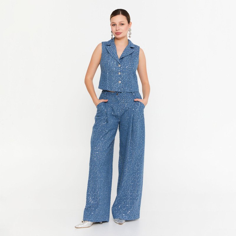 Celeste Stardust Denim Set