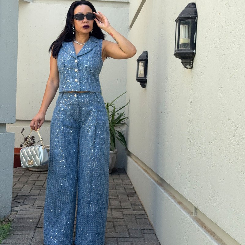 Celeste Stardust Denim Set