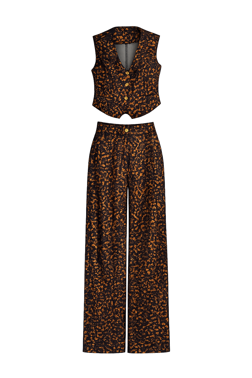 Bronze Panther Denim Set