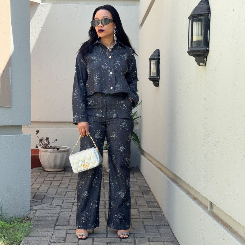 Midnight Stardust Denim Set