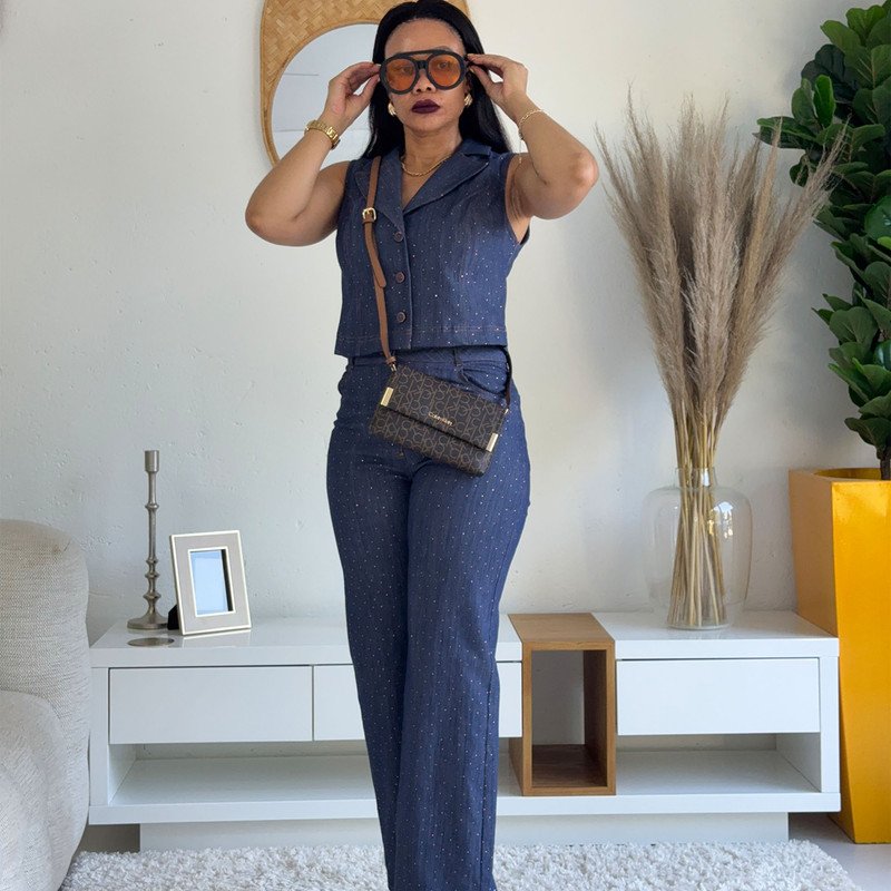 Indigo Stardust Denim Set