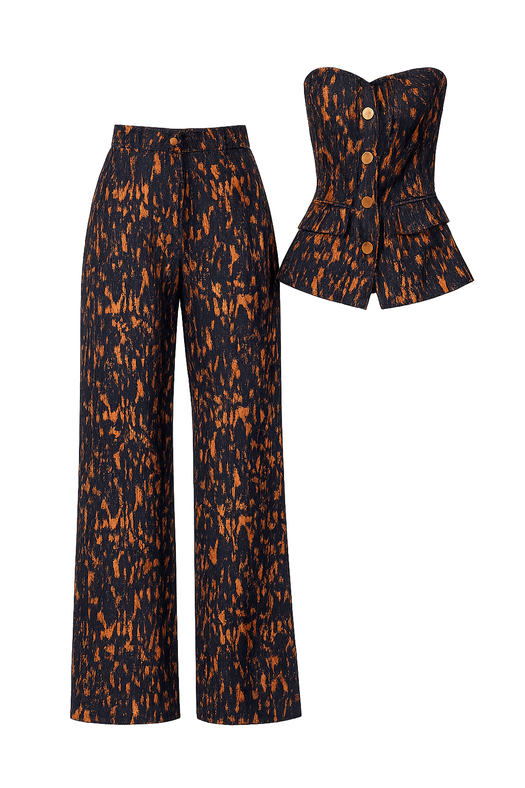 Burnt Ember Denim Set