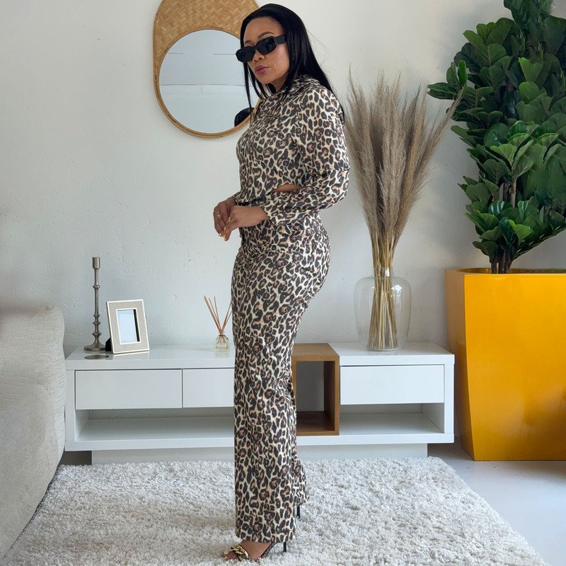 Leopard Luxe Denim Set