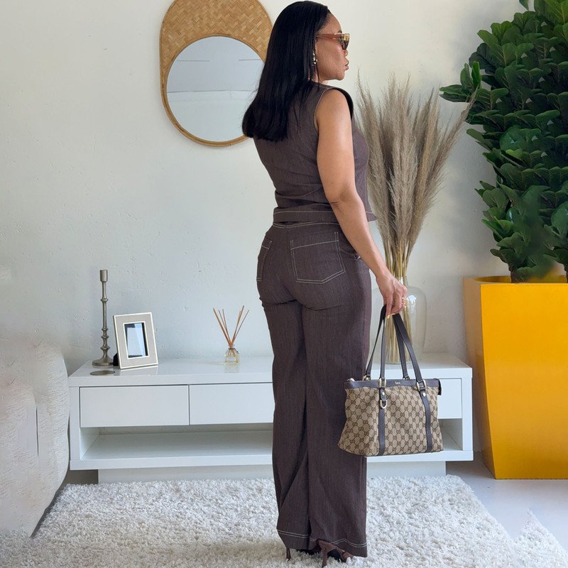 Mocha Prestige Denim Set