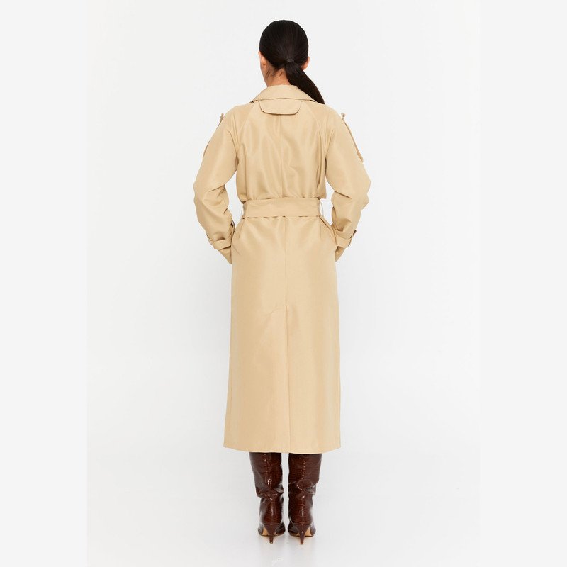 Sand Luxe Trench Coat