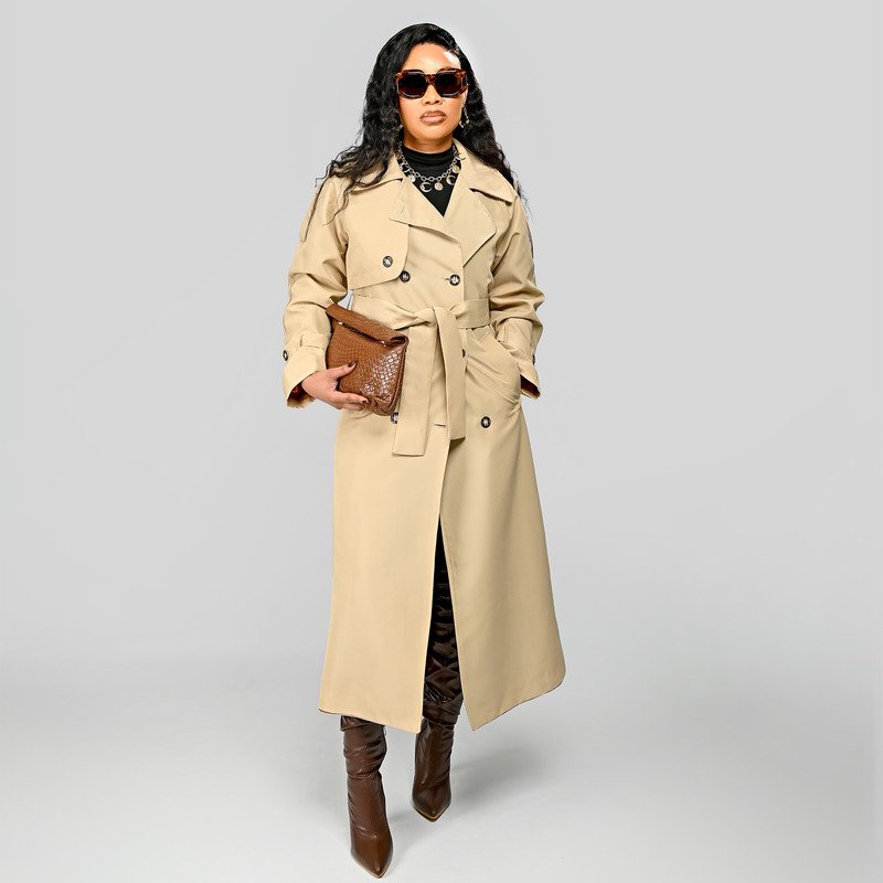 Sand Luxe Trench Coat