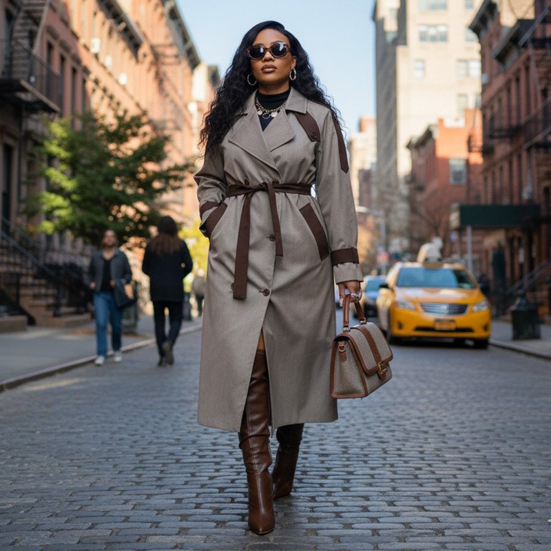 Mocha Luxe Trench