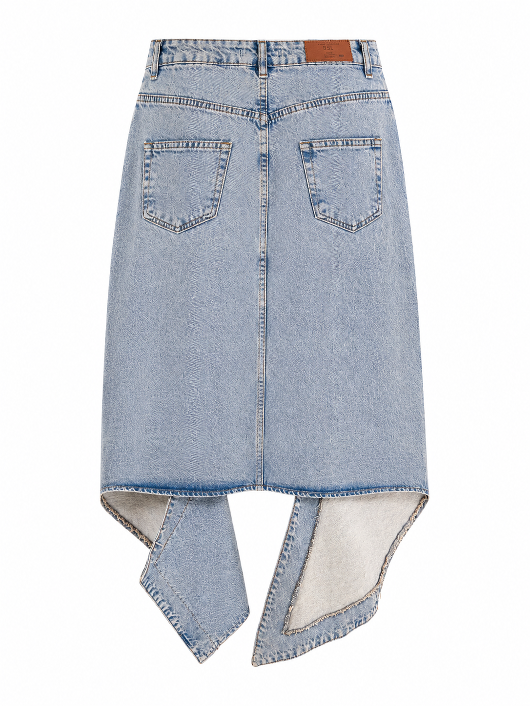Asymmetrical Denim Skirt