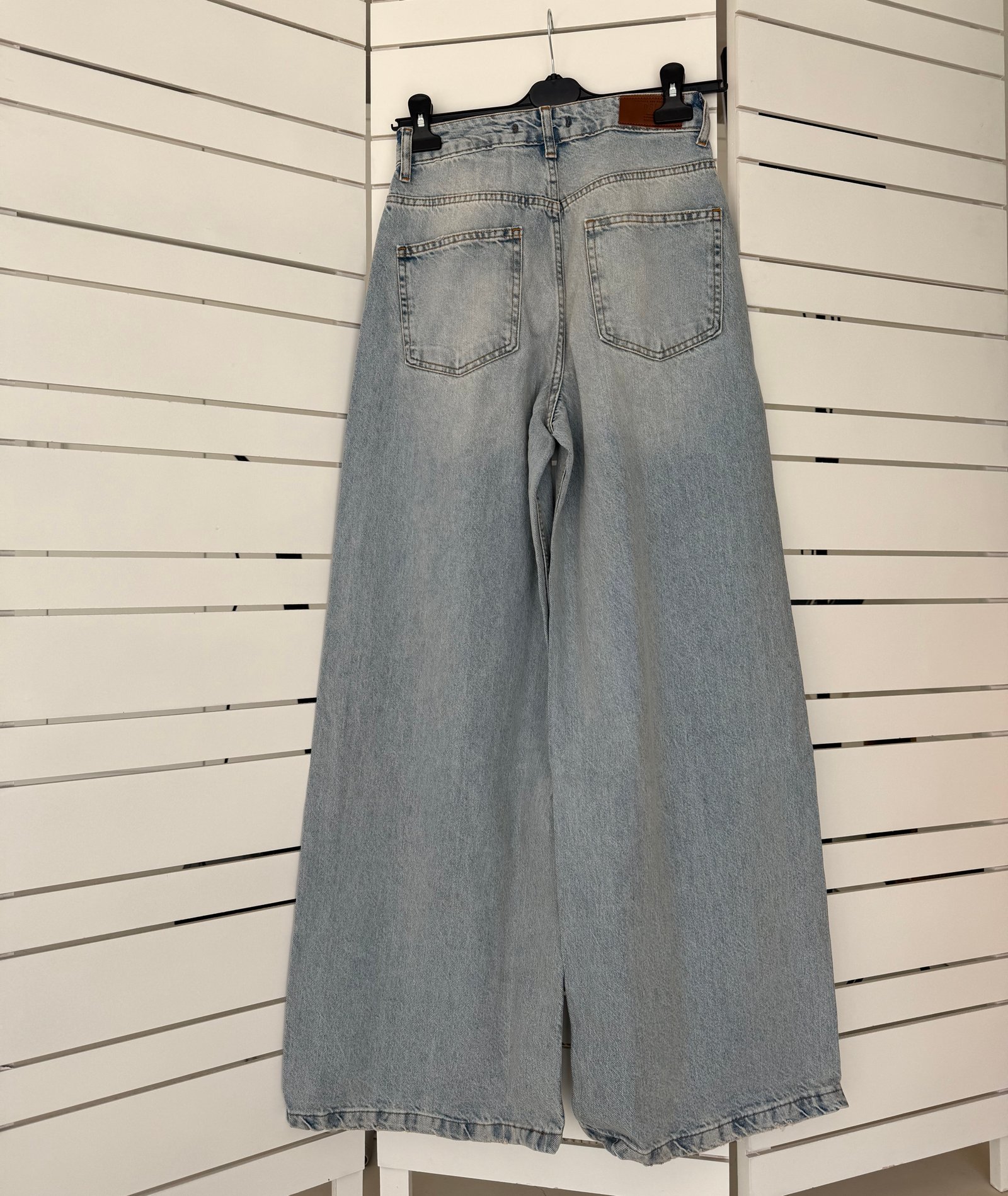Wide Leg Denim Pants