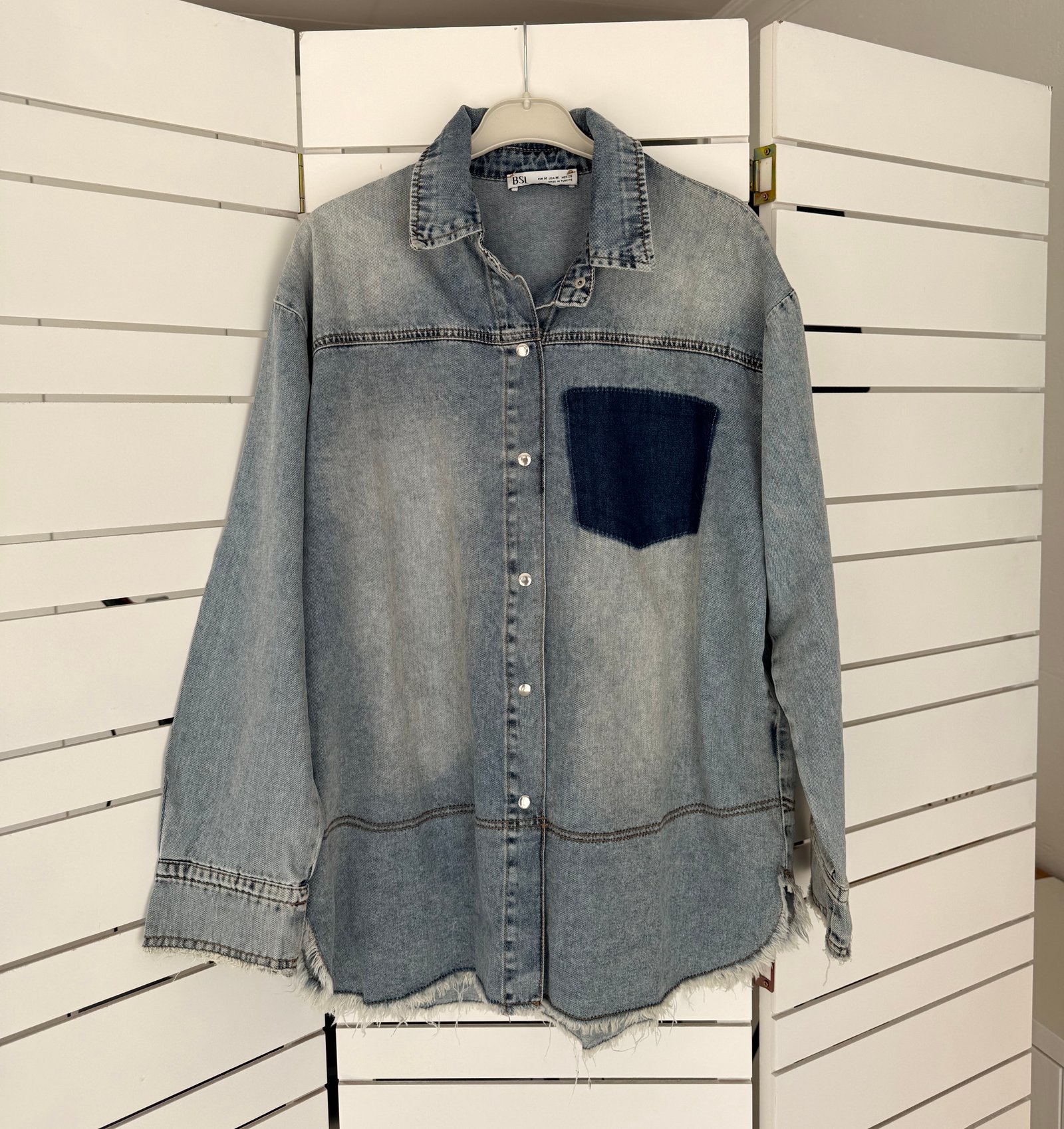 Contrast Denim Shirt